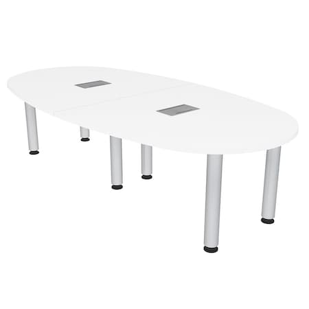 Skutchi Designs 45 in W, 96 in L, 29 in H, Engineered Wood Top, White H-BOVL-4693-PT-09-EL
